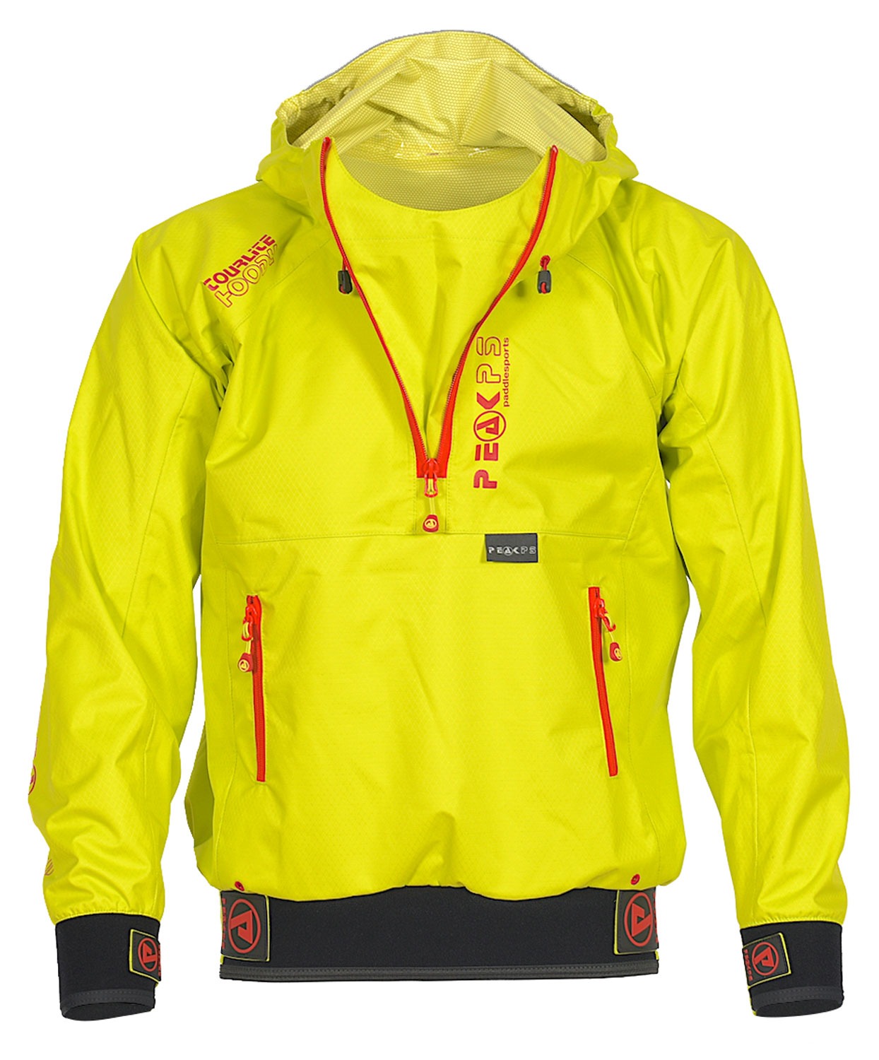 Tourlite hoodie unzipped Lime