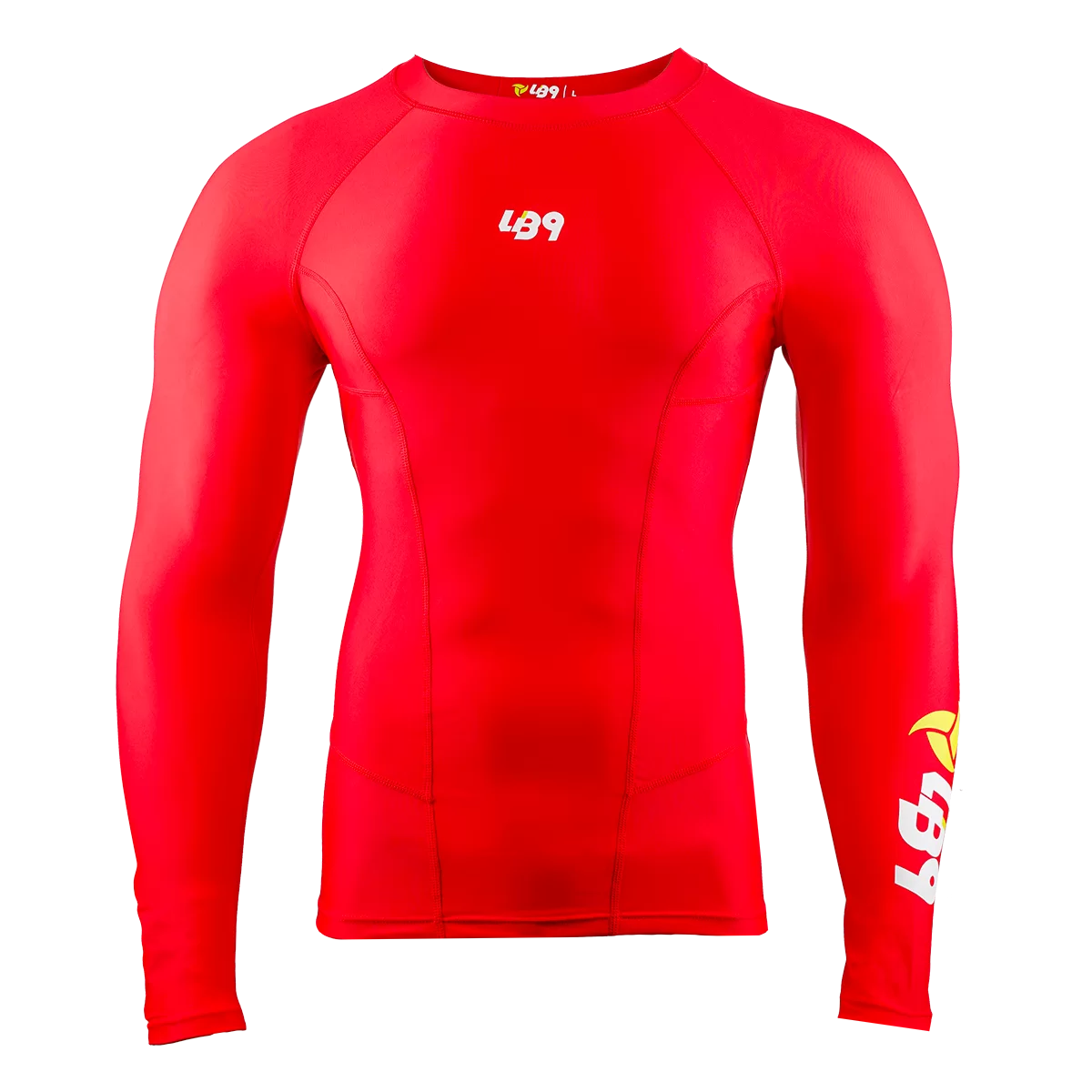 LB9 Long Sleeve Core Rashguard red