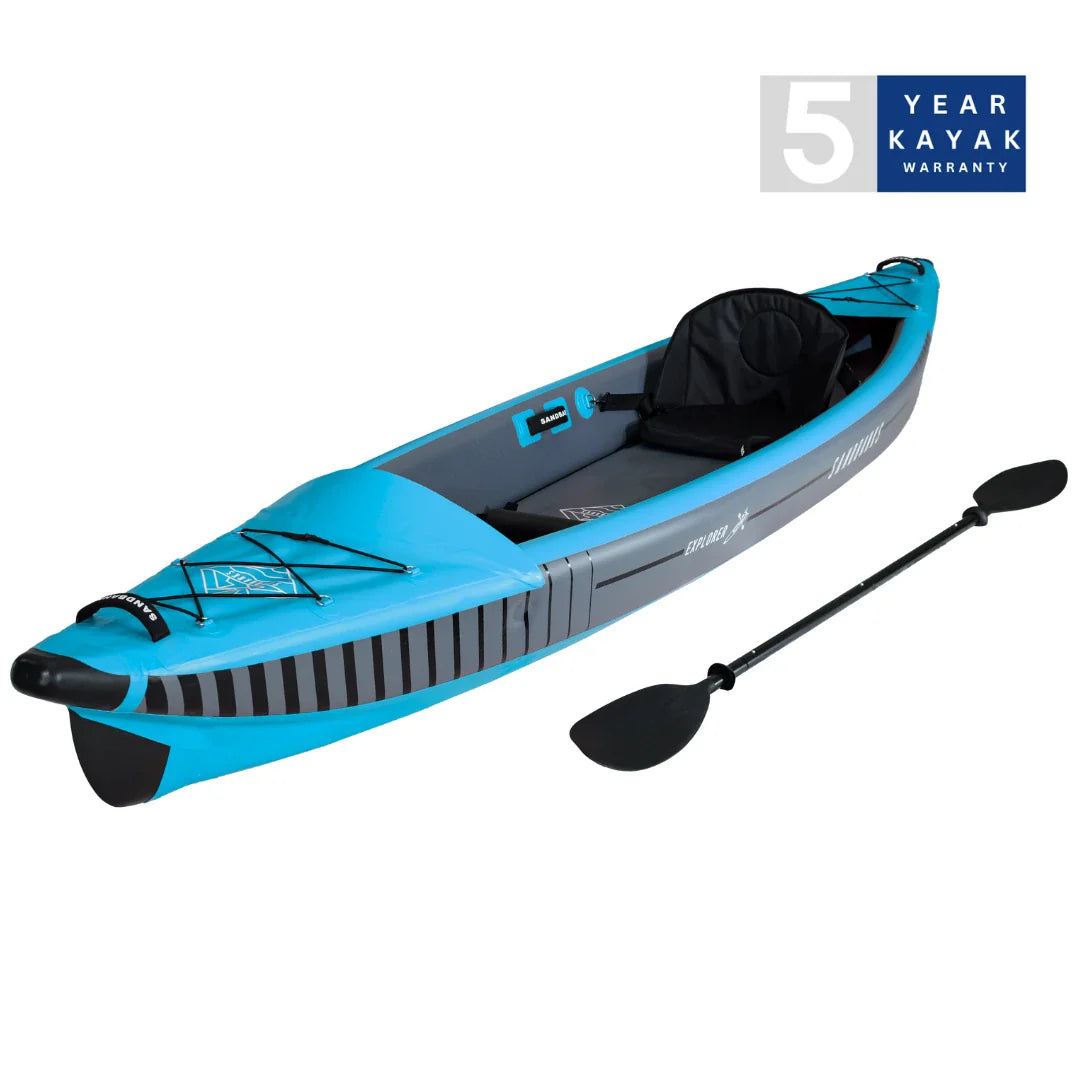 Sandbanks Explorer Single Seater Drop Stitch Inflatable Kayak Package