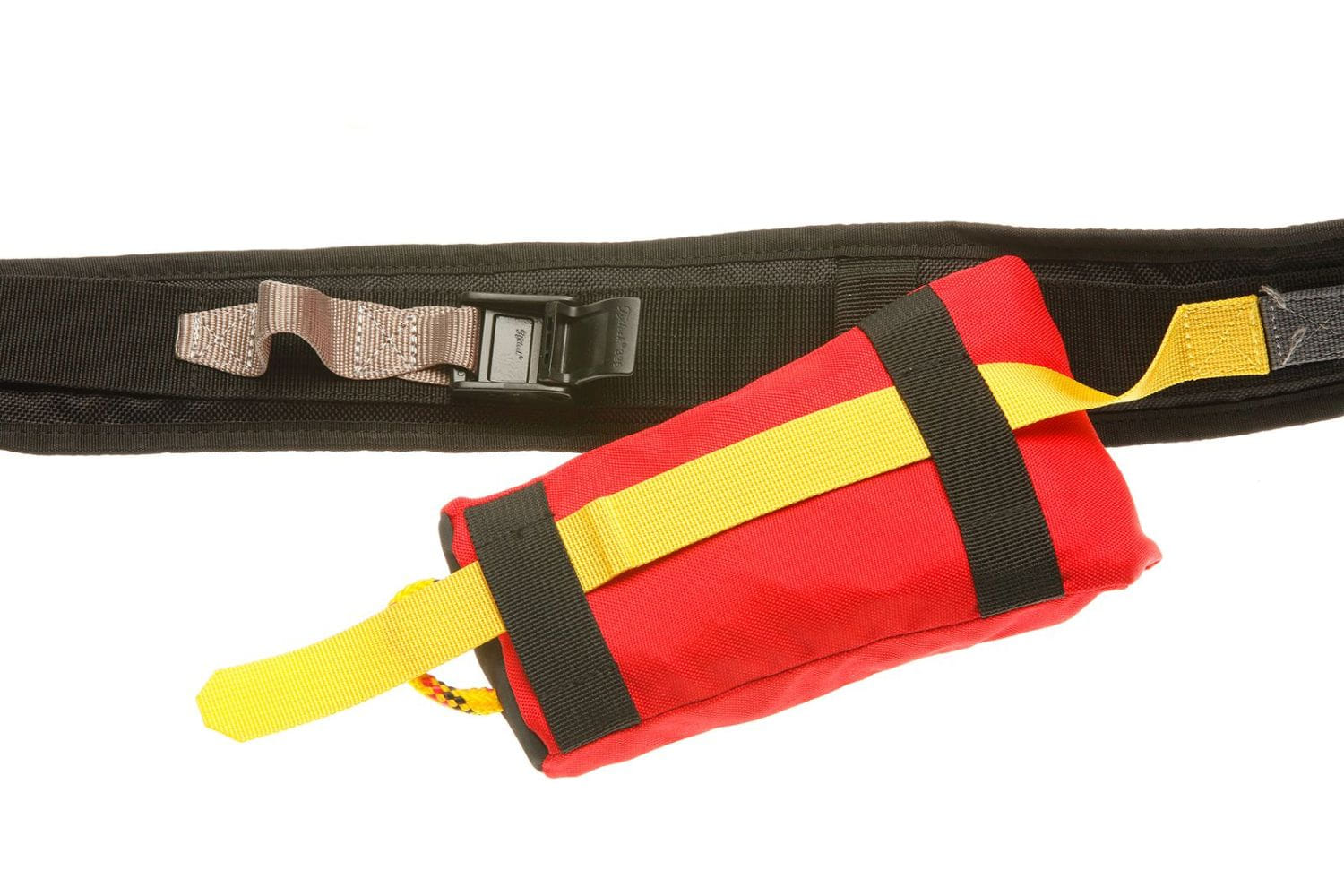 HF Little Fish Throwline on a rescue belt